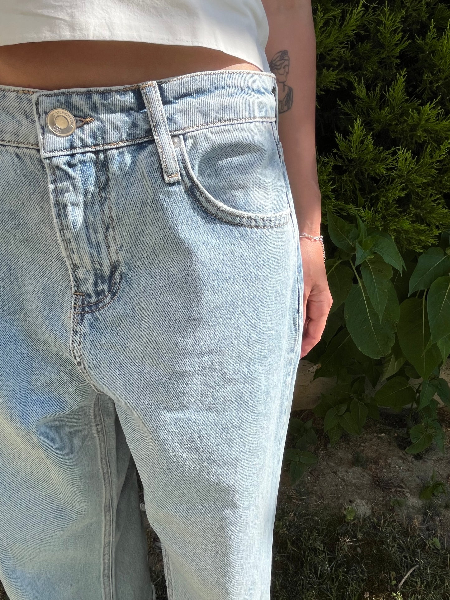Açık Mavi Relax Fit Jean