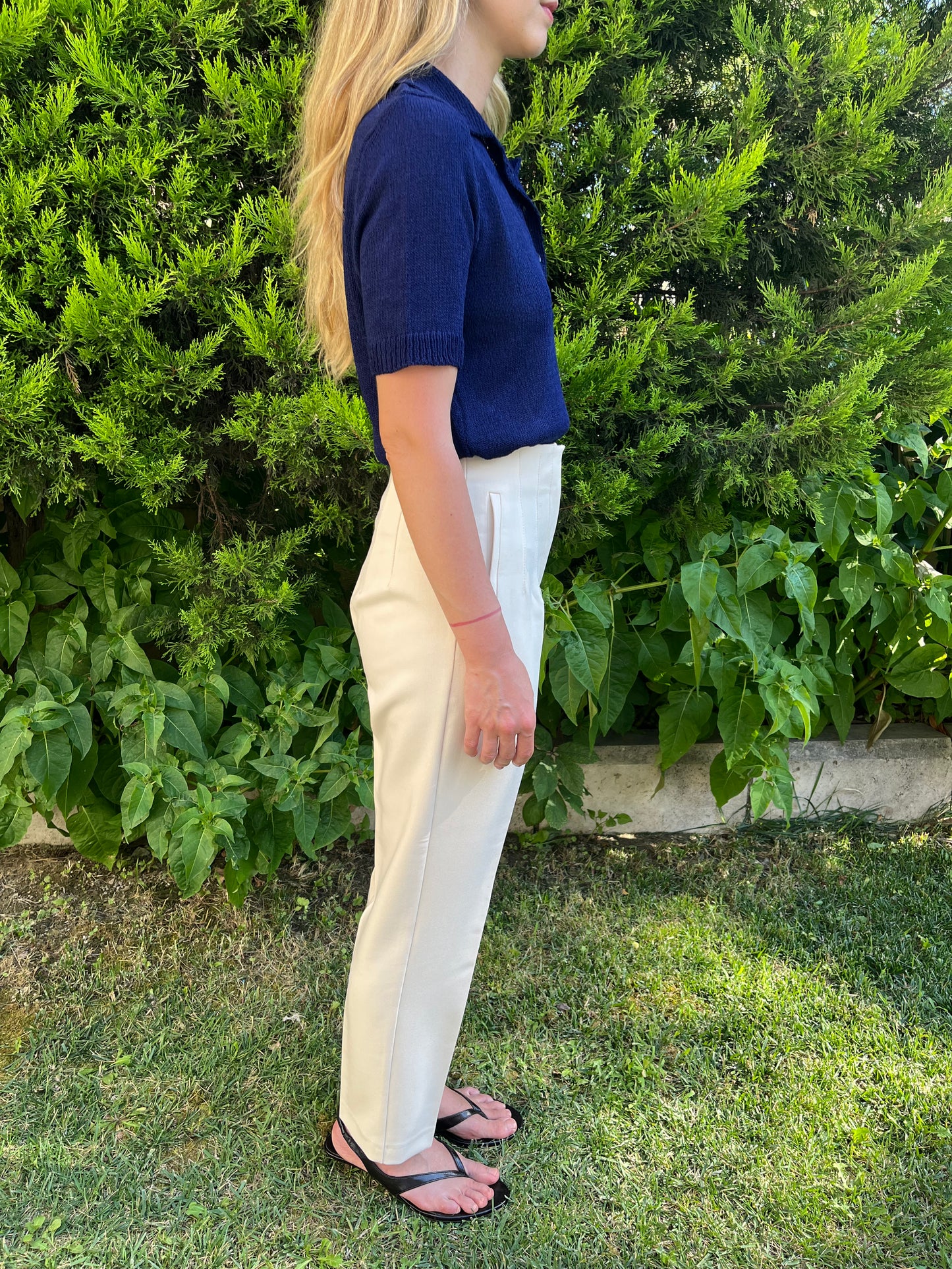 Lacivert Polo Yaka Triko Tişört