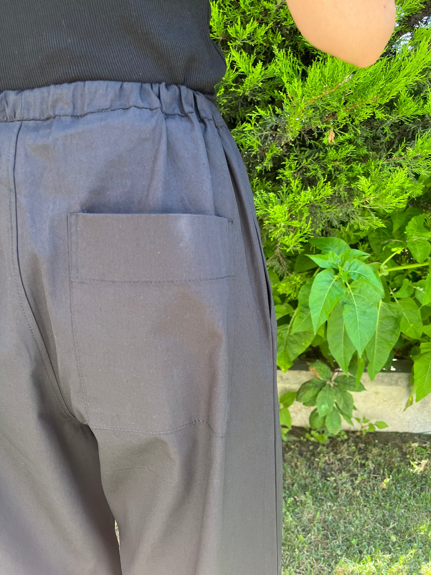 Siyah Poplin Pantolon