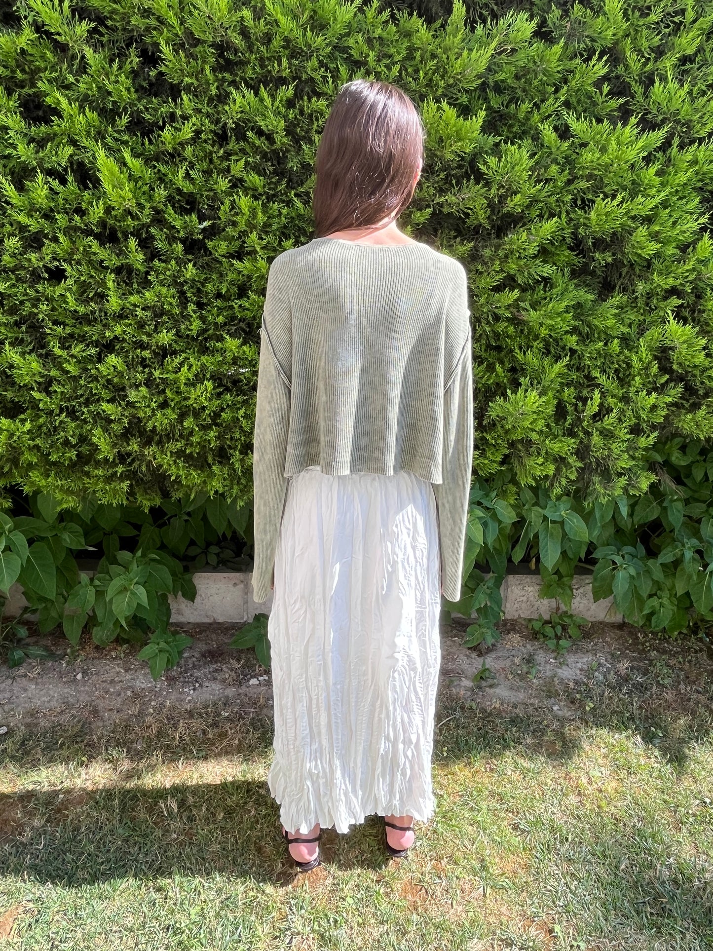 Yeşil Rahat Kalıp Triko