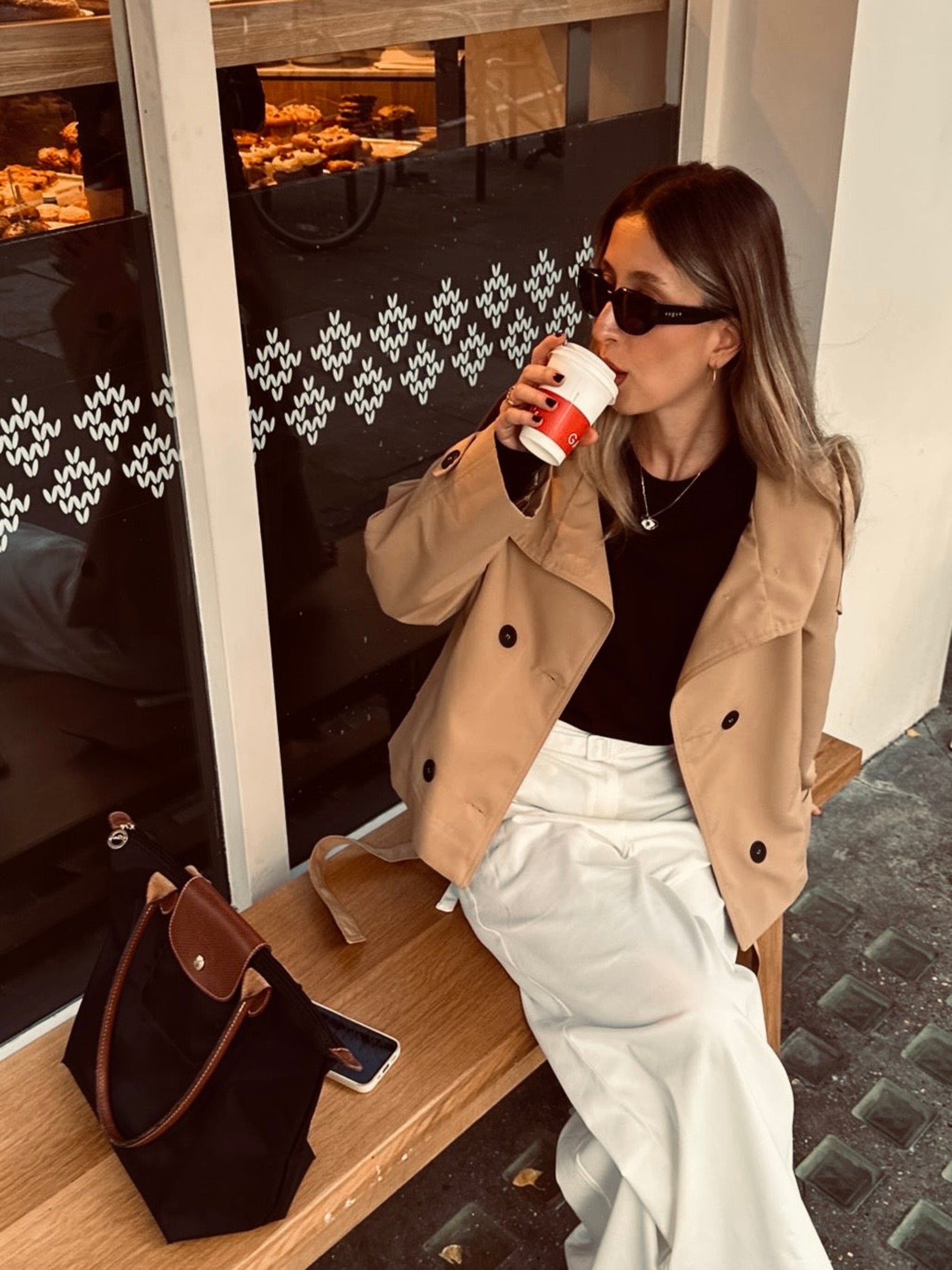 Siyah Uzun Kollu Pamuk Üst