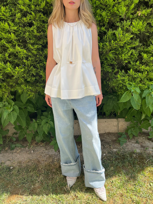 Açık Mavi Relax Fit Jean