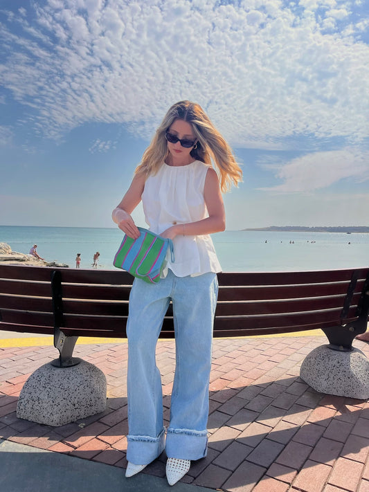 Açık Mavi Relax Fit Jean