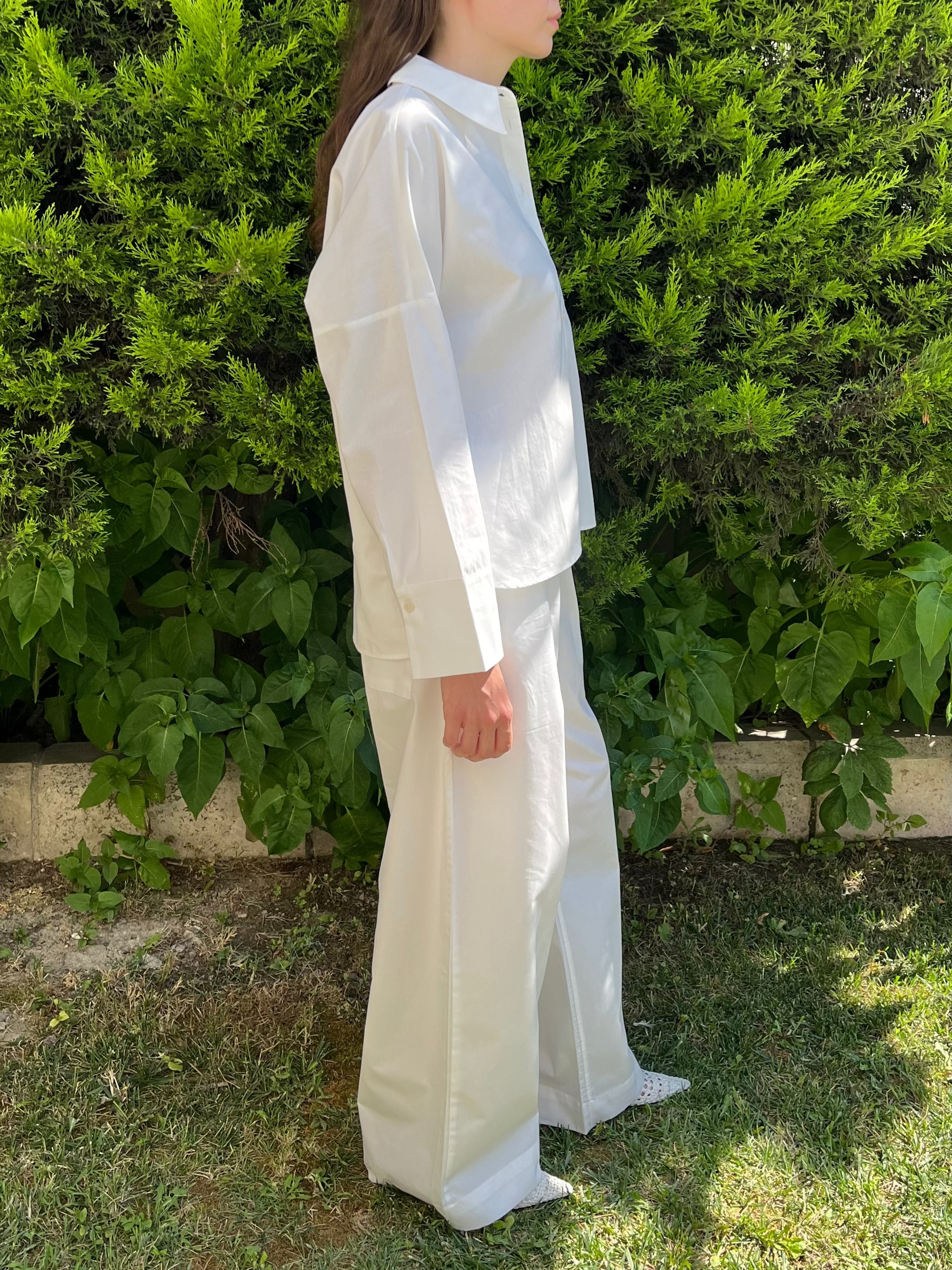 Beyaz Poplin Gömlek