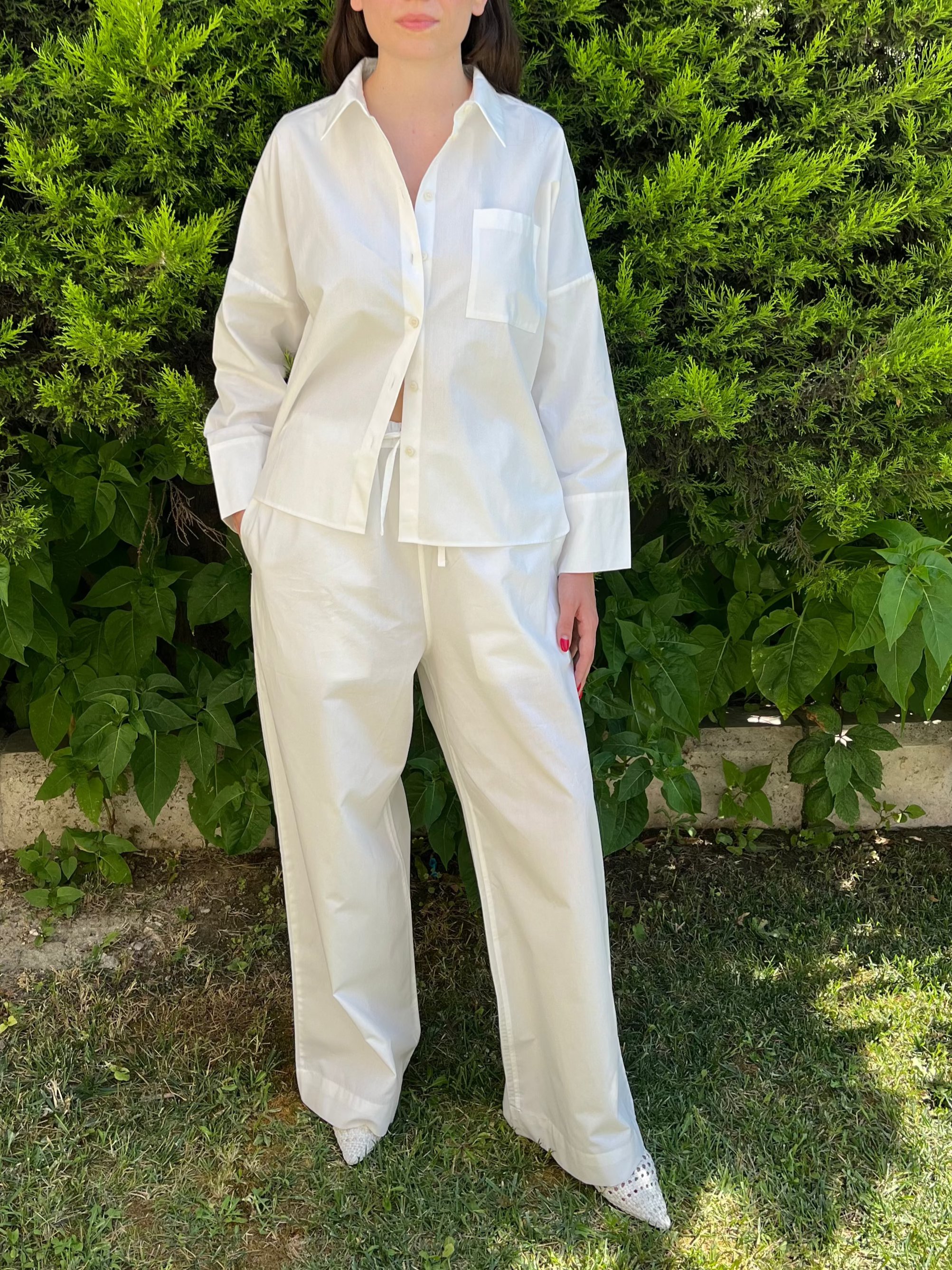 Beyaz Poplin Gömlek