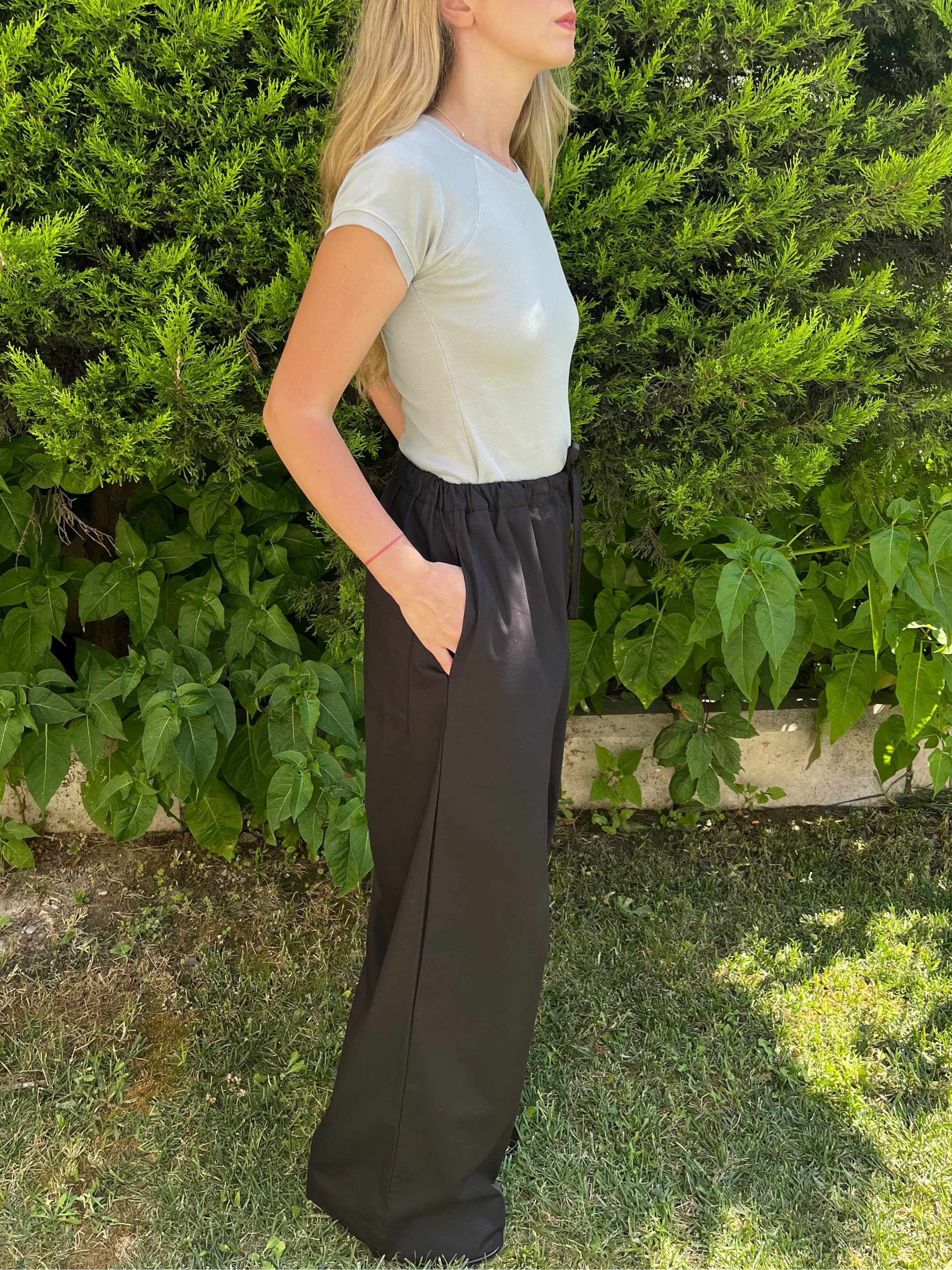 Gri Reglan Kol Tişört