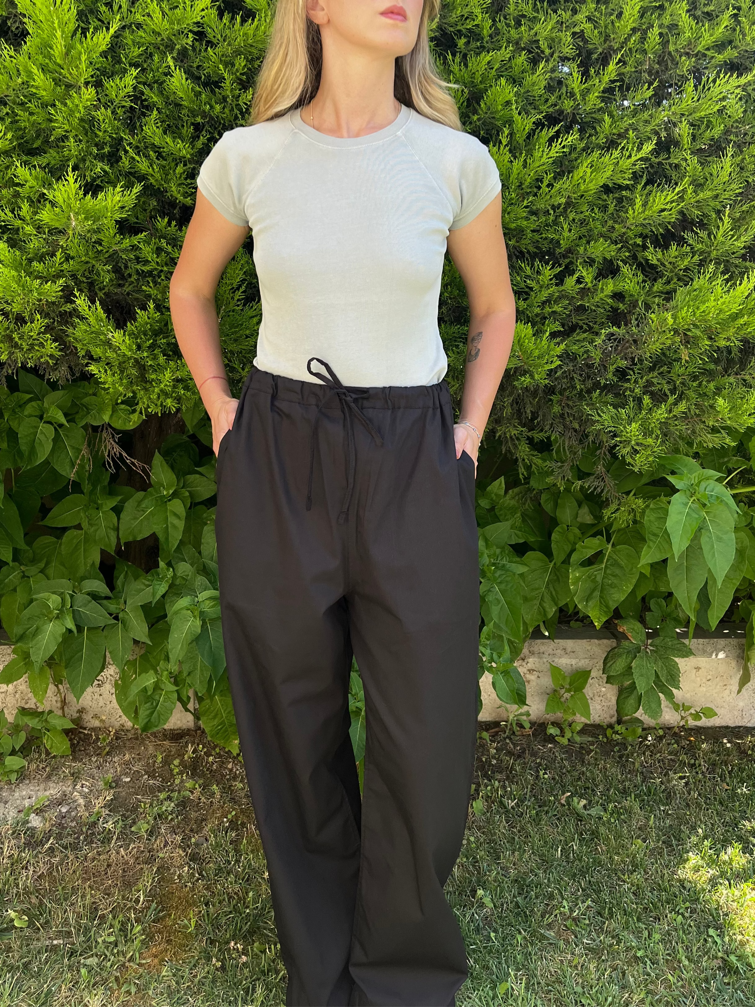 Gri Reglan Kol Tişört