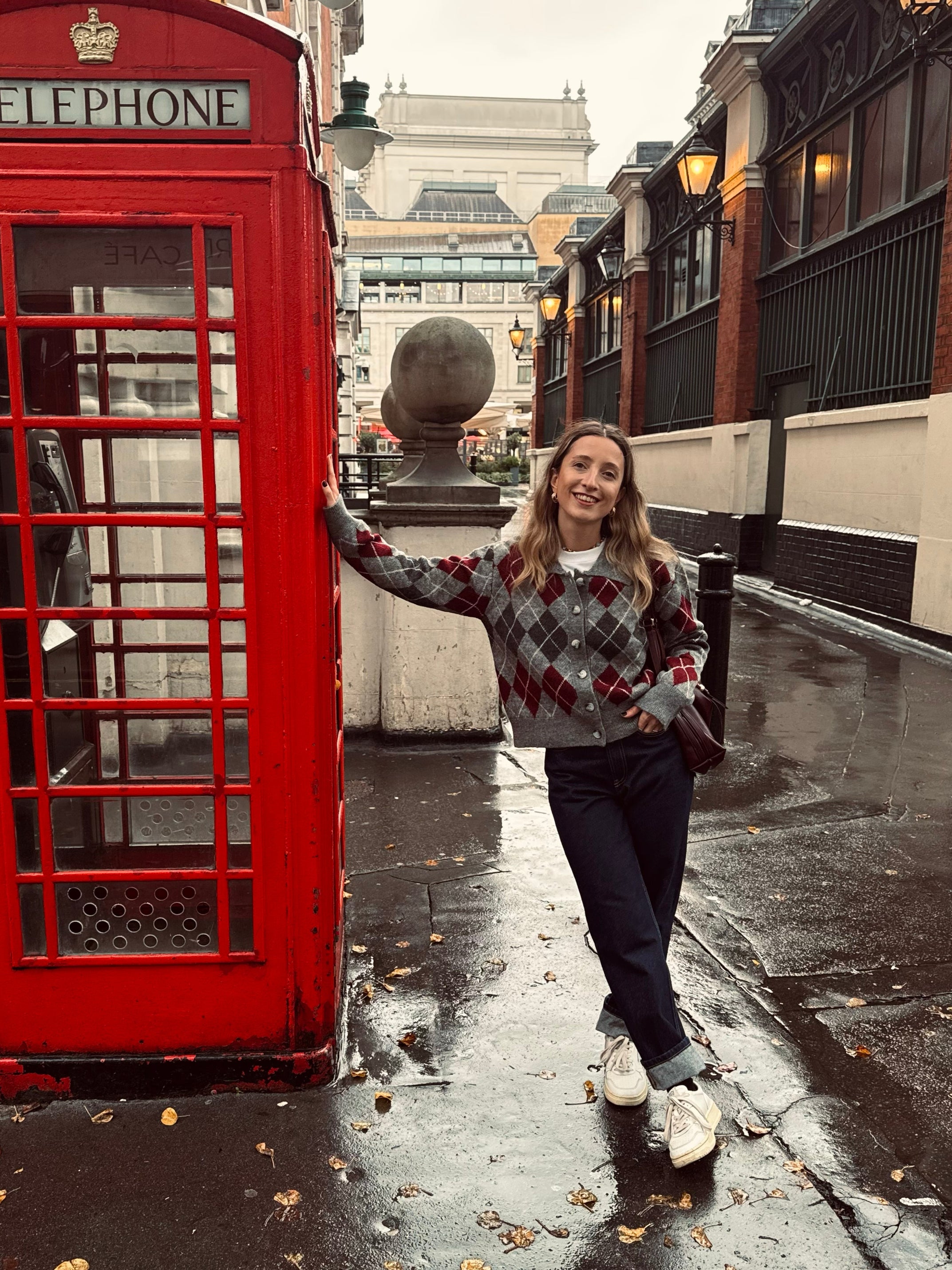 Baklava Desenli Gri Triko Hırka