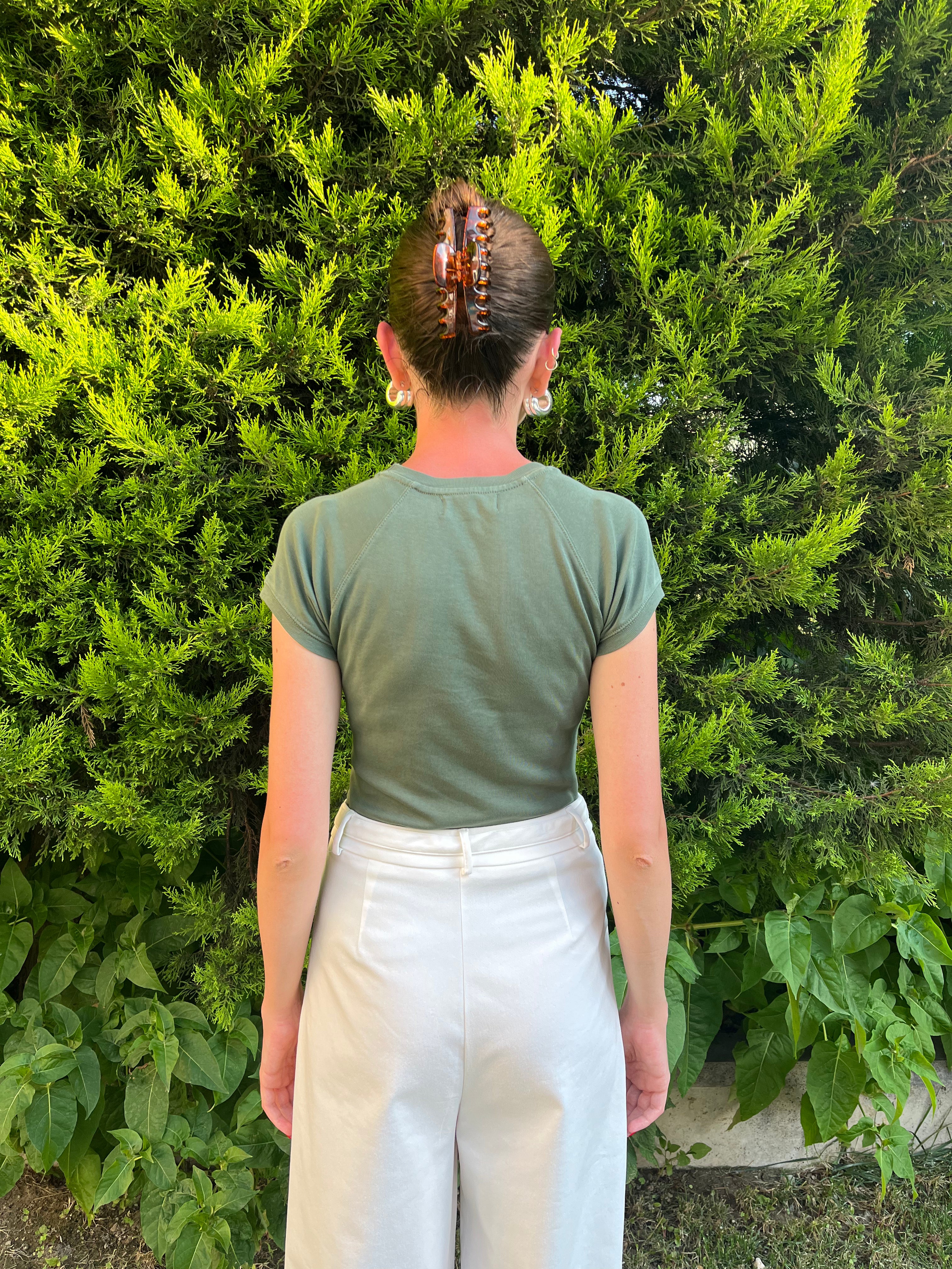 Yeşil Reglan Kol Tişört