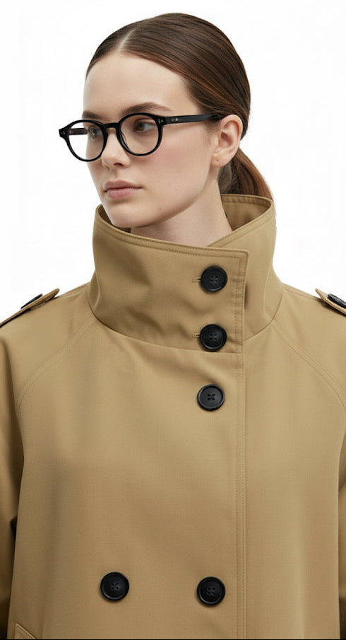 Camel Kısa Trençkot