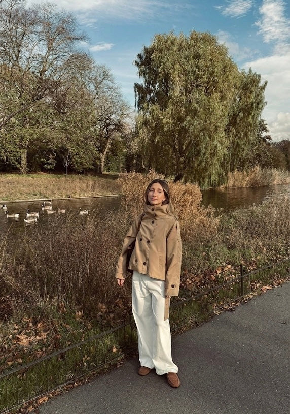 Camel Kısa Trençkot