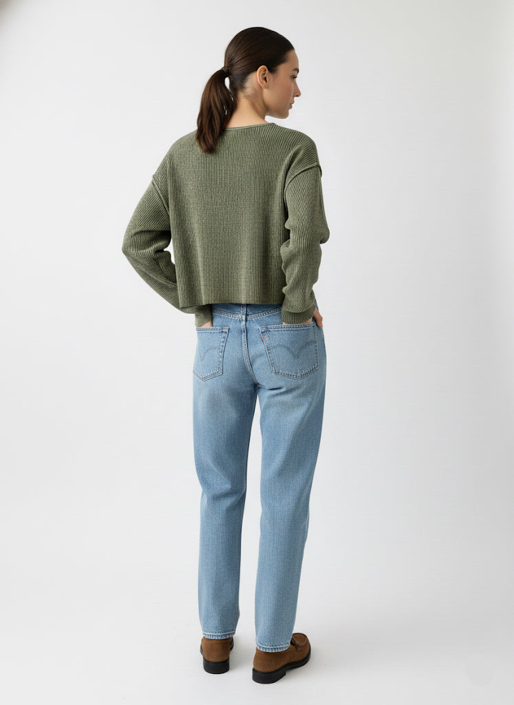 Yeşil Rahat Kalıp Triko