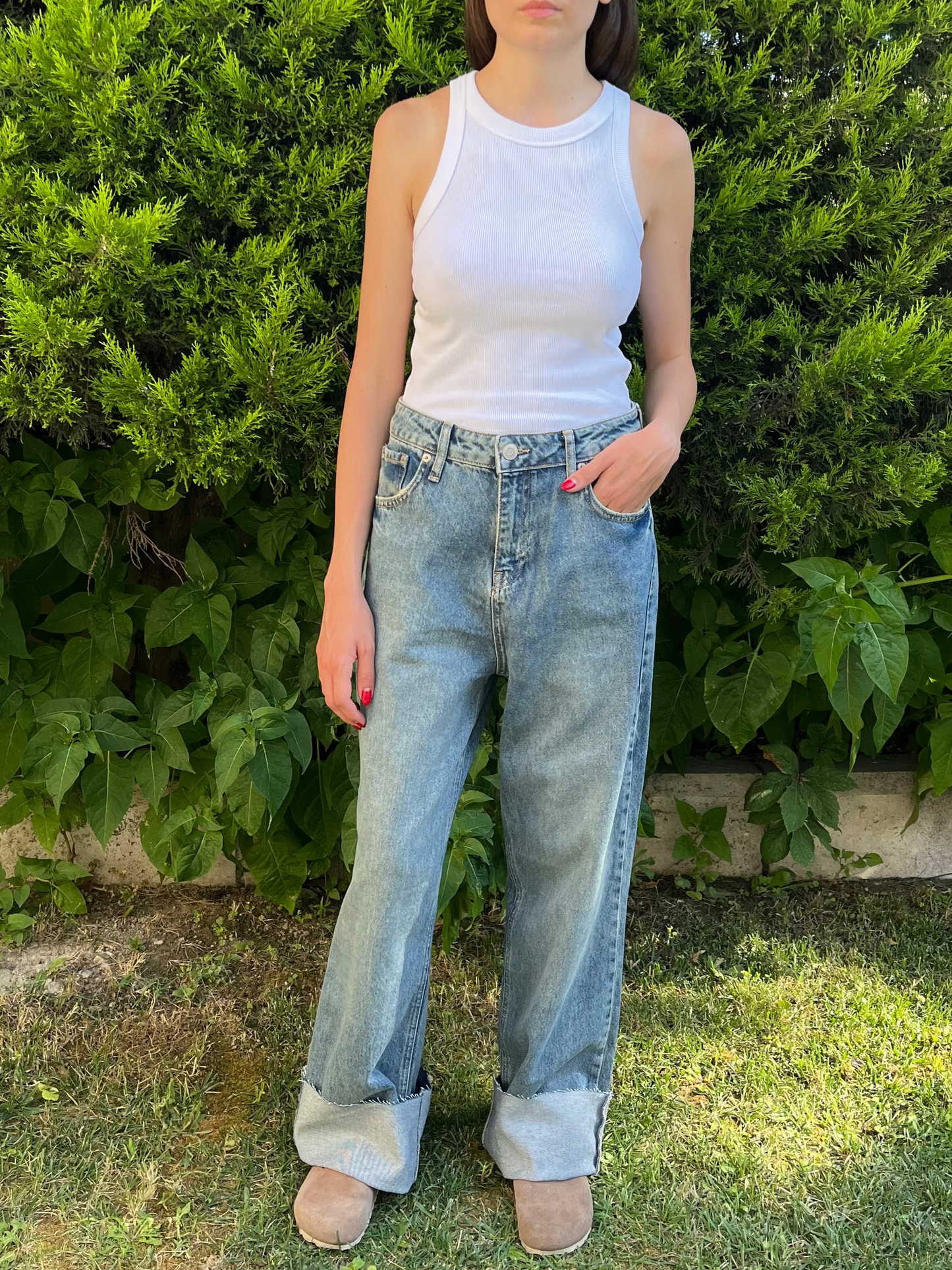 Soluk Mavi Relax Fit Jean