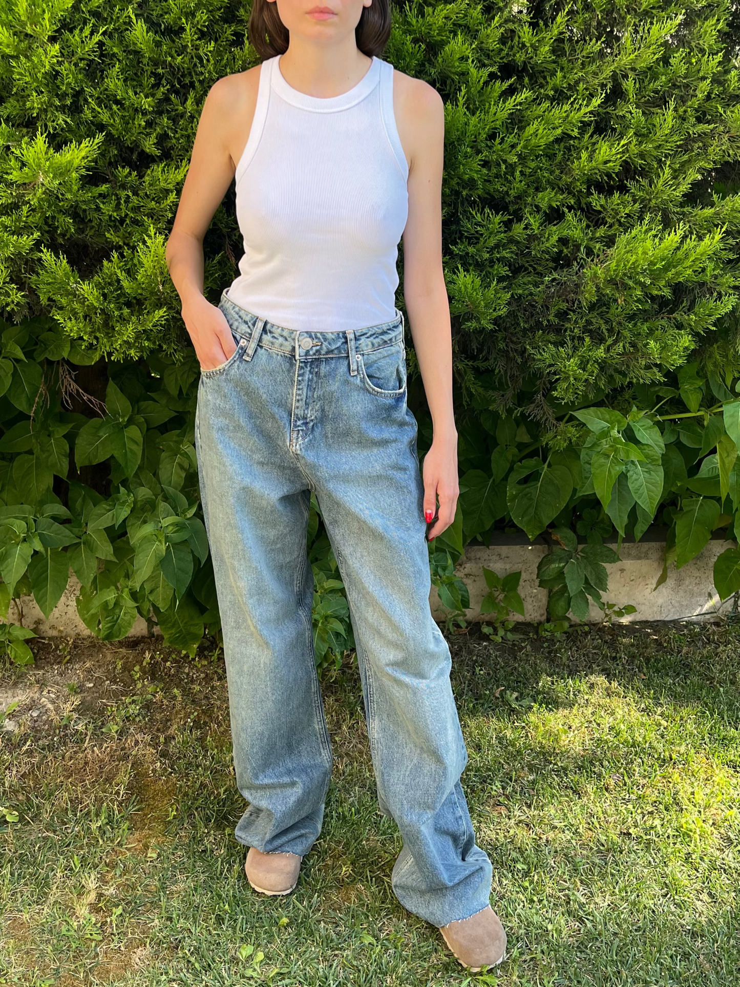 Soluk Mavi Relax Fit Jean
